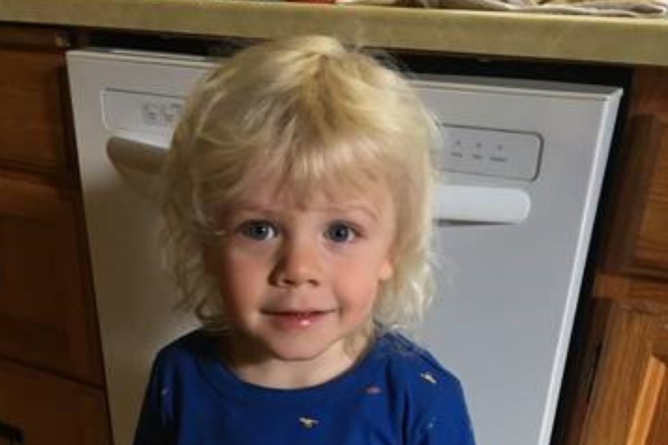 An Amber Alert was issued for Hawkin Gerald Thomas, 2.
Photo courtesy of Calgary Police Service