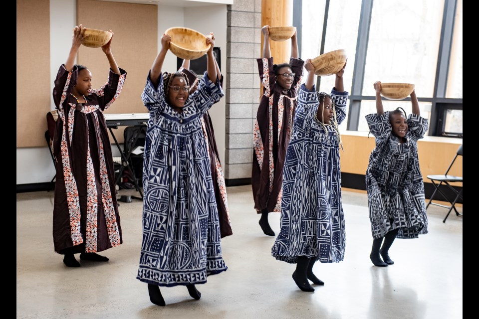 The Cameroonian Dance Troupe was one of five entertainment shows featured at the inaugural Innisfail Multicultural Festival at the Innisfail Library/Learning Centre on Oct. 14. The festival attracted hundreds of Innisfailians and out-of-town guests and included exhibits from 14 countries and organizations. Photo by Tasha Chiu Photography