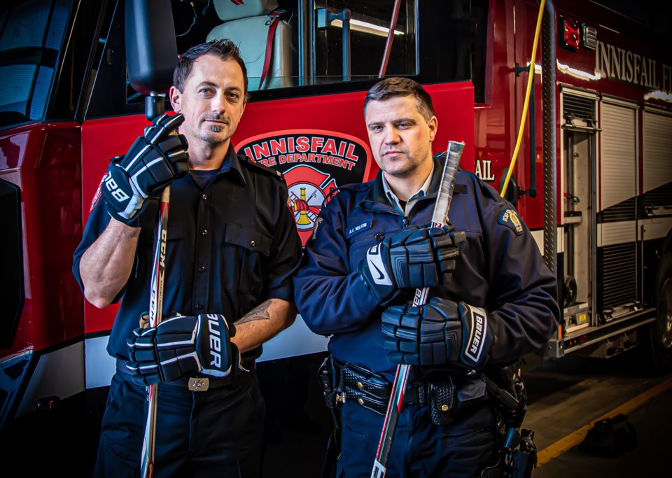 mvt-innisfail-rcmp-firefighters-hockey-game-2023