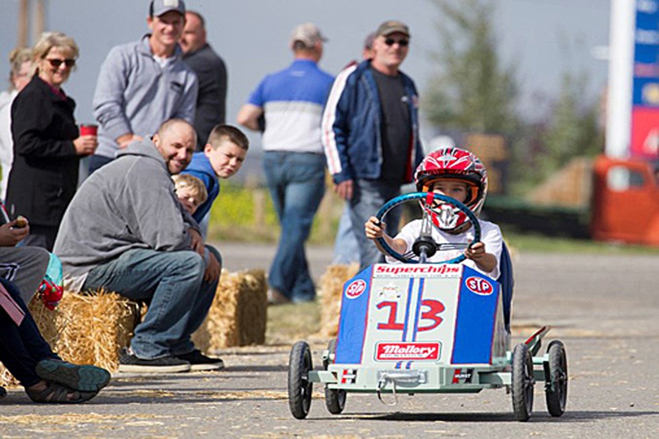The Innisfail Soapbox Derby is returning Saturday, July 23 on the 50th Street hill leading to Centennial Park. The event will be the first since the inaugural soapbox derby in 2019. 
File photo/MVP Staff