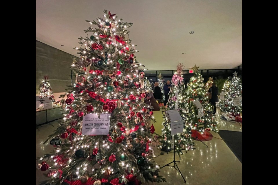 Festival organizers are hoping they can raise more than the $7,000 collected last year from auctioning off the 22 sponsored trees that are entered in 2023. The funds go to help supporting needy Innisfailians during the holiday season.. Johnnie Bachusky/MVP Staff