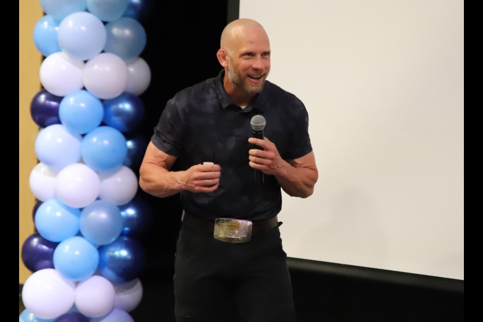 James Lawrence, known as the Iron Cowboy, not only did 50 Iron Man triathlons in 50 U.S. states in 50 days, he later did 101 Iron Mans in 101 days. He said it's all a case of mind and body over matter.
Doug Collie/MVP Staff