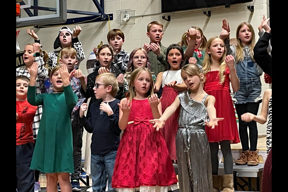 Students from Grade 1 to 4 at École John Wilson Elementary School gave powerful performances during a trio of concerts last week for their Annual Christmas Concert. A total of about 360 students participated in a holiday season musical called Arf! On the Housetop. Johnnie Bachusky/MVP Staff