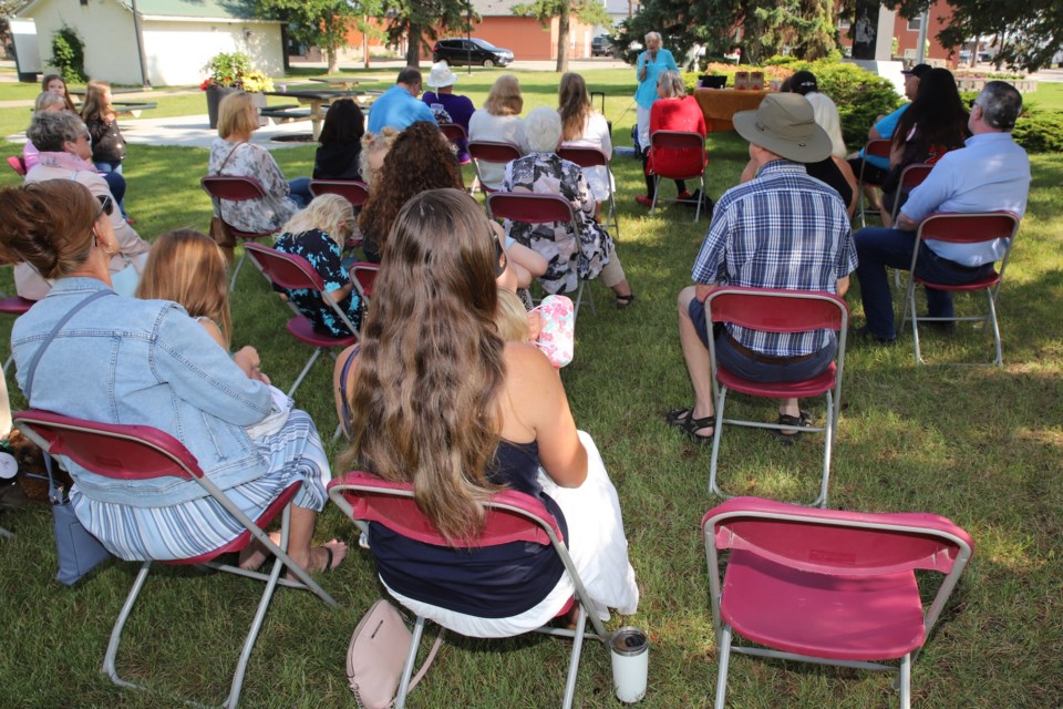 A look at some of the crowd gathered for the legacy stones event.
Doug Collie/MVP Staff