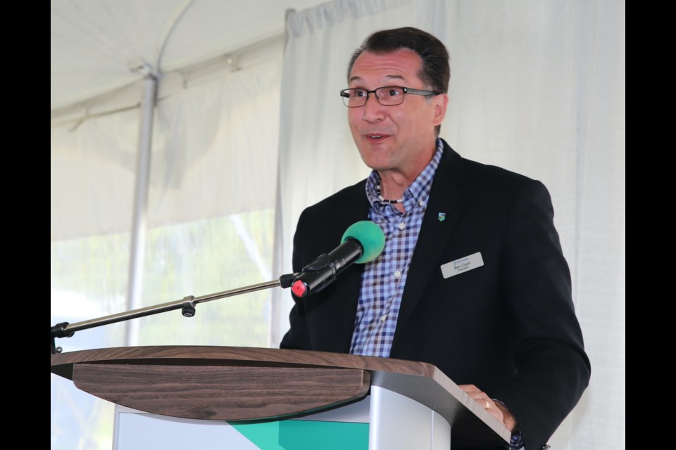 Olds College president Ben Cecil praises the partnership between the college and Nufarm Agriculture Inc. 