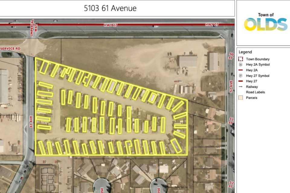 MVT Olds trailer park map