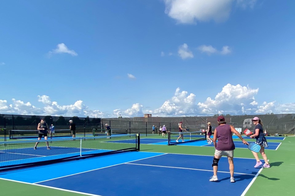 There were 20 members of the Sundre Pickleball Association playing in the group's first tournament of the season on Sunday, June 15. 
Photo courtesy of Marie Snippa