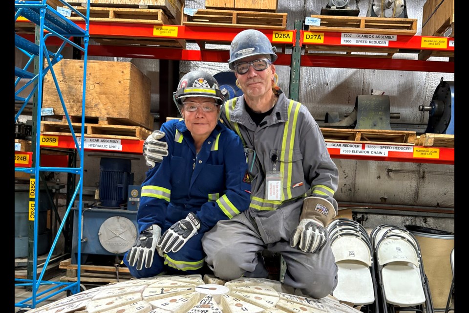 Sheryl Knock with her husband  of 28 years, Teddy Knock. A retired oil and gas administrator, Sheryl is now an apprenticing refractory bricklayer and member of the Bricklayers and Allied Craftsman Local #1. Submitted photo