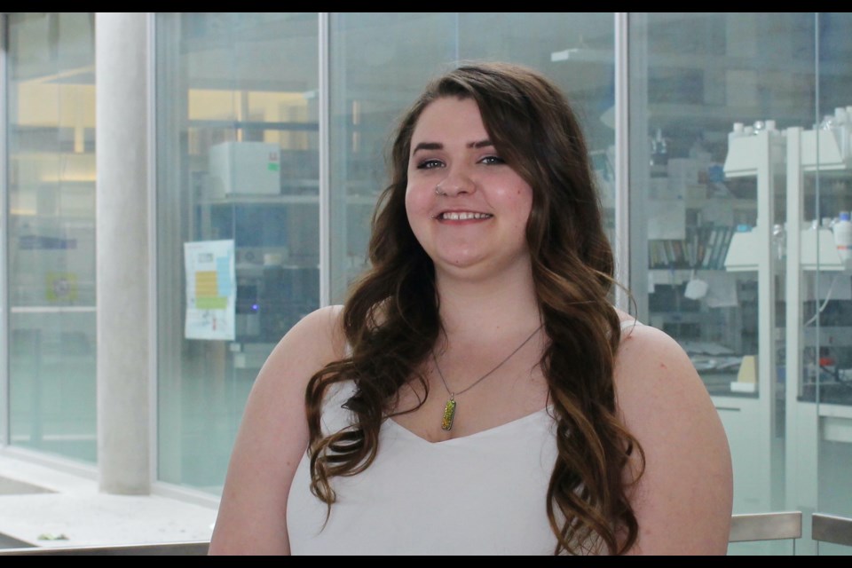 Rachael Rieberger, a 22-year-old University of Alberta student studying molecular, cellular and developmental biology, is coordinating a 17-member U of A team competing in a prestigious international genetic engineering competition. in Paris, France Nov. 2-4 