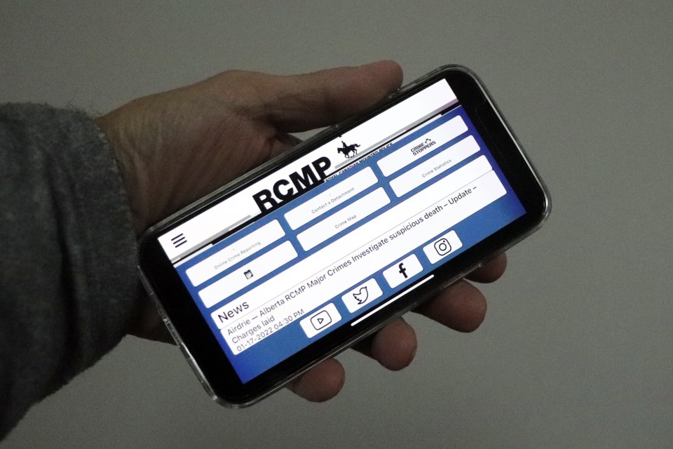 MVT RCMP mobile app