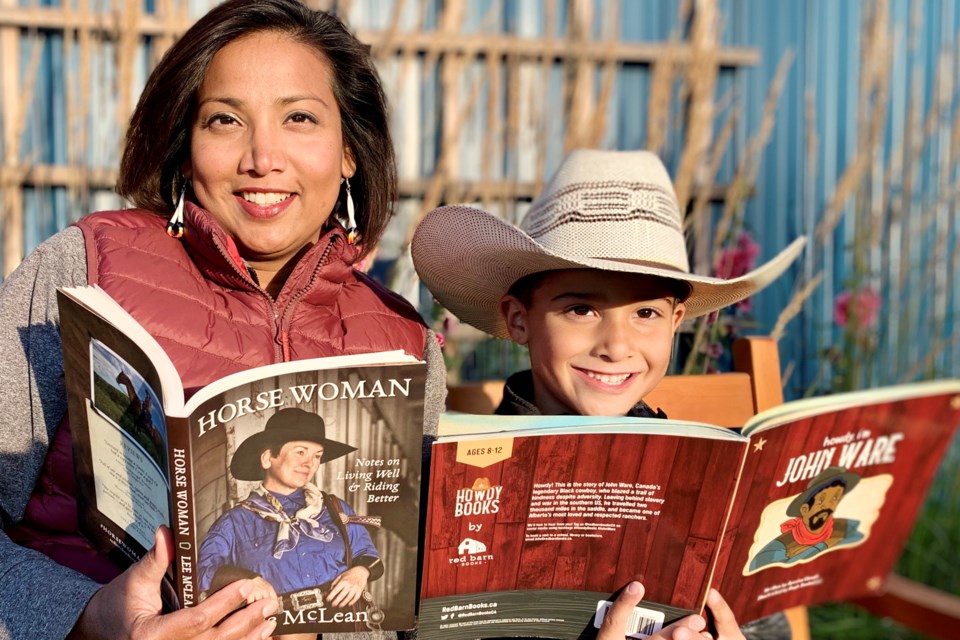 Previously a news reporter by trade, Carstairs-area resident Ayesha Clough, the founder of Red Barn Books, was inspired by her son Decker, 6, to become a publisher after having little to no success finding him children's books about Alberta's pioneer history. 