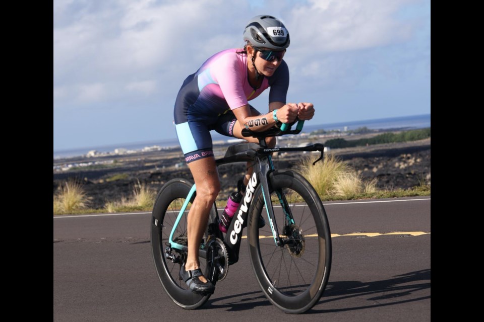 Carstairs-area resident and personal fitness coach Sharon Styles said that she triumphed against adversity after finding herself momentarily tempted to throw in the towel when her stomach started turning against her during the first Ironman World Championship held in Hawaii since the start of the COVID-19 pandemic.
Submitted photo