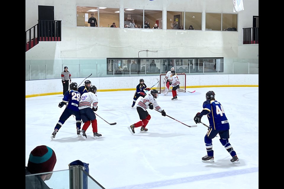 Including the hosting Sundre U15 Huskies, there were six teams competing at the Sundre Arena this past weekend during the home squad's annual tournament fundraiser. 
Submitted photo