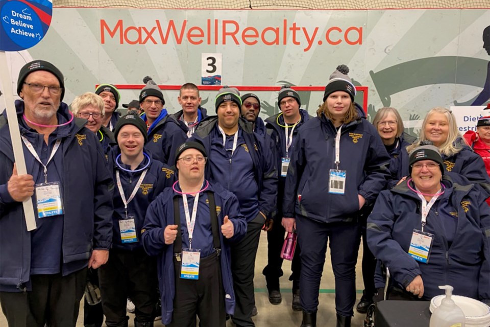 Local Special Olympians and their coaches pose for a photo at the Special Olympics Alberta Winter Games.
Submitted photo