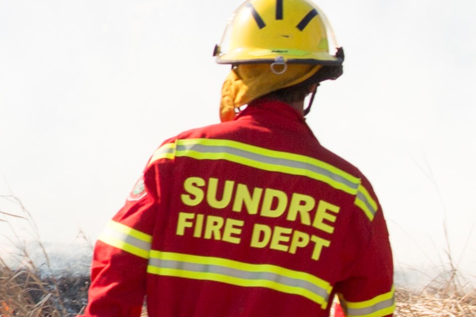 MVT stock Sundre Fire Department back