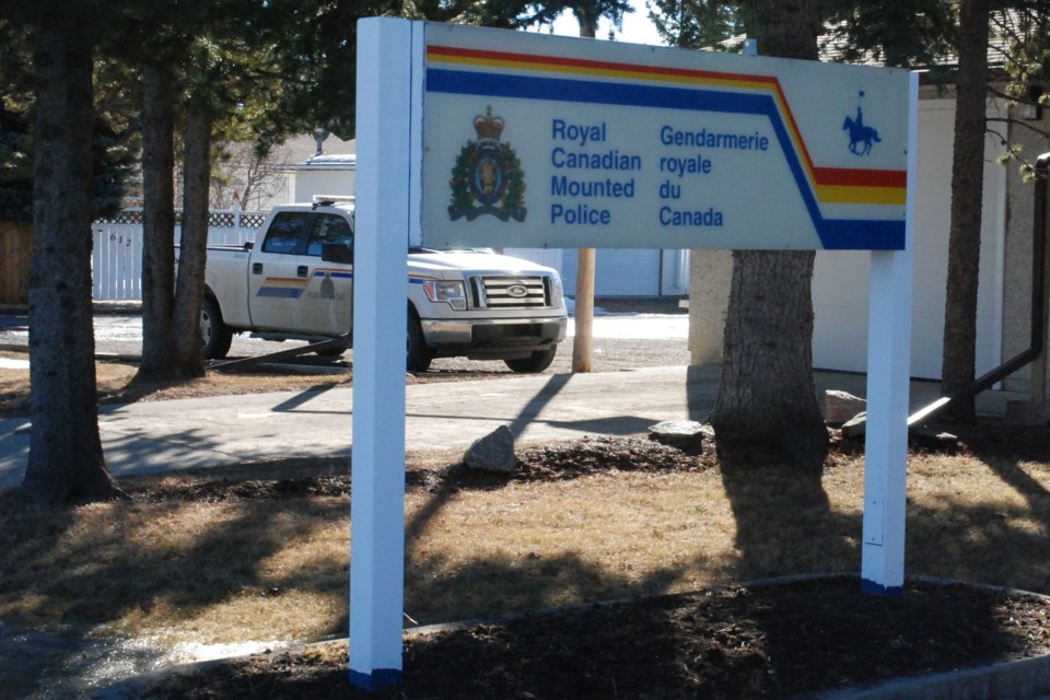 MVT stock Sundre RCMP sign