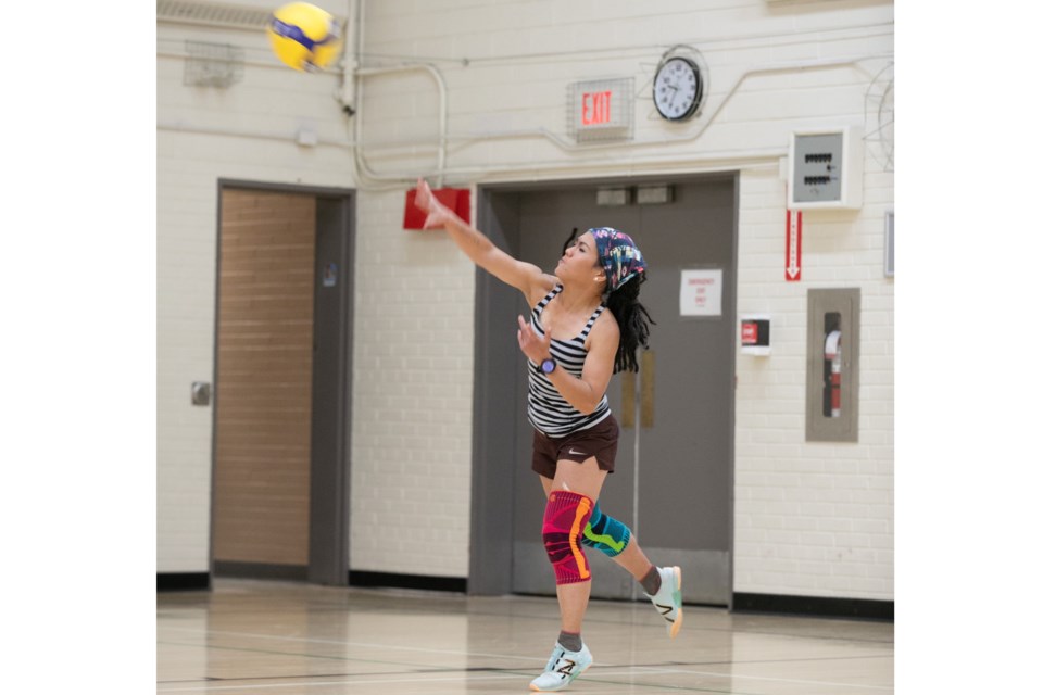 Sundre resident Maila Leoncito decided to put out the feelers last year to determine whether there was enough interest in the community to introduce a recreational co-ed volleyball group, which ultimately prompted a few people to opt in and help get things organized. 
Simon Ducatel/MVP Staff