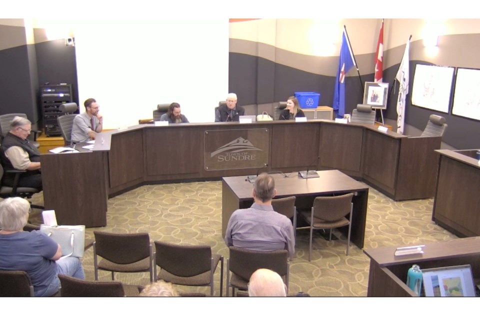 The Town of Sundre council broadcast its first-ever livestream of a regularly scheduled meeting on June 9 using a service called EventLive. Meetings can only be watched live as video is not being recorded and posted online afterward.
EventLive screenshot