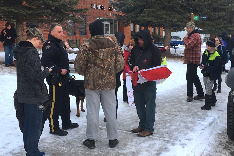 MVT Sundre High School protest