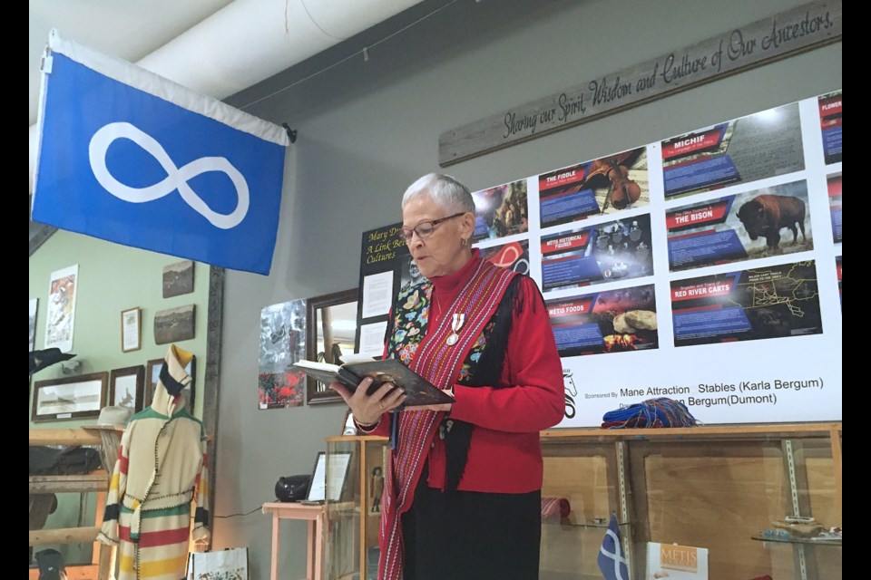 Doreen Bergum – one of 10 children whose parents Mary and Ambrose Dumont moved to Sundre during the early 1940s – shared some insight not only into her own family history but also Métis culture as well as her reasons for getting involved as an elder and advocating for reconciliation.
Simon Ducatel/MVP Staff