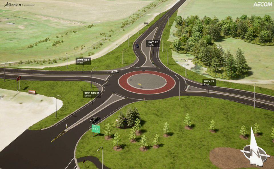 MVT-Sundre new roundabout