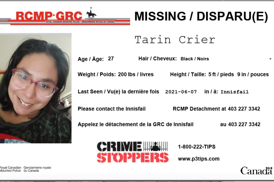 MVT Tarin Crier missing person