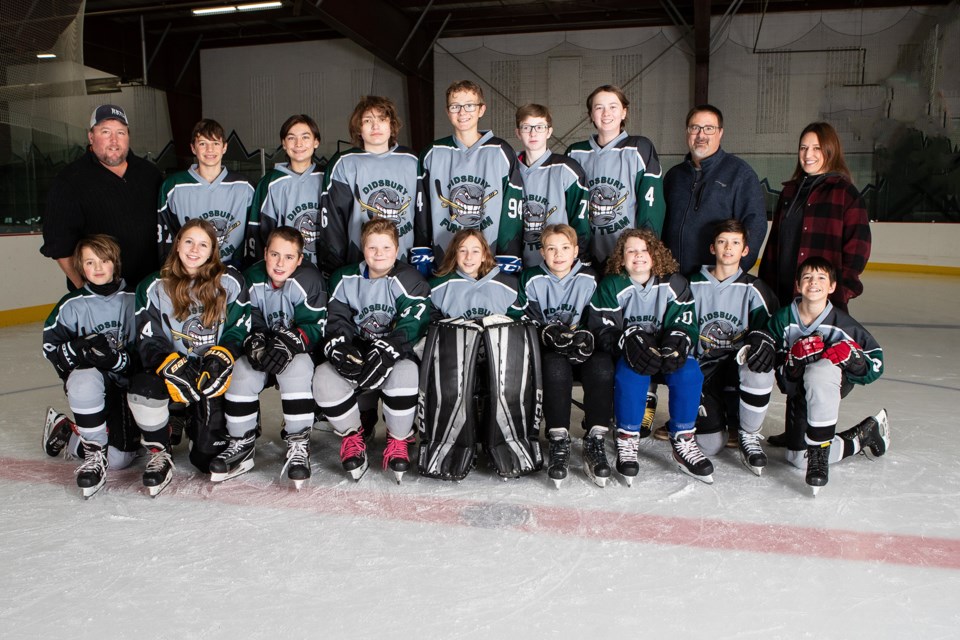 Team 5 - Mike Knight (assistant coach) Judah de Jong, Ky Kozie, Daruis Lummerding, Owen Davidson, Blaze Weitz, Ty Sinclair, Arlen Motz (head coach) Jamie Loch (manager), Dominic Loch, Loralei Knight, Corbin Hynes, Carter Motz, Charles Bommarito-Framarin, Landen Fazakas, Daruis Cawthorpe, Jaxon Dyck, Levi de Jong.