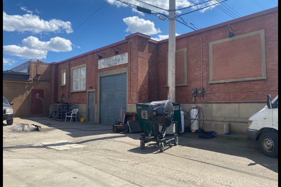 While it may look like an actual building, this facade was built in a back alley in Olds for a scene from The Last of Us.
File photo/MVP Staff