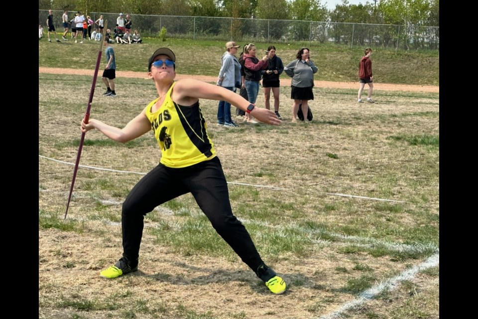Abigail Ripco gets ready to hurl the javelin during a recent competition.