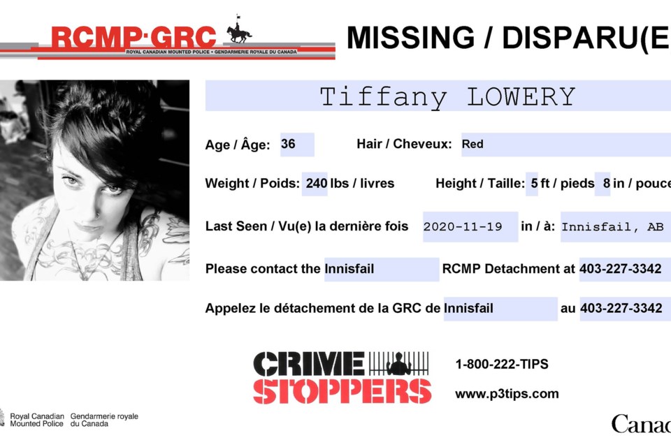 MVT Tiffany Lowery missing poster