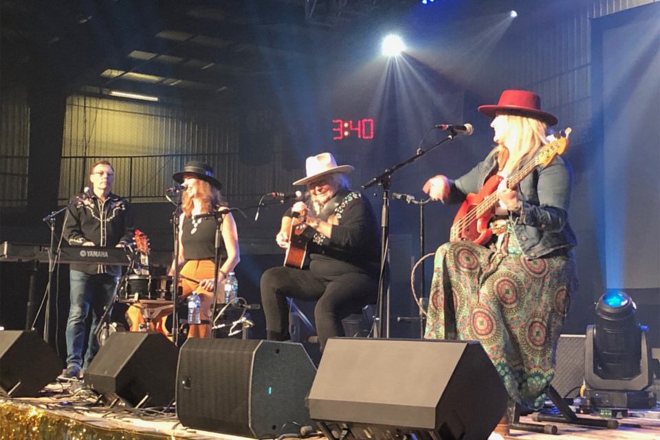 The Travelling Mabels perform in the Carstairs Memorial Complex during Saturday's Mountain View Tornado Benefit Concert.
Dan Singleton/MVP Staff