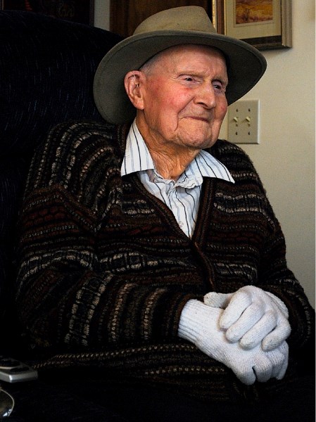 Liftime Sundre resident Jack Morgan is 100 years old as of Friday