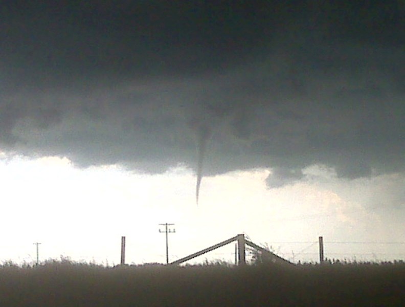 A twister hovers over Harmattan