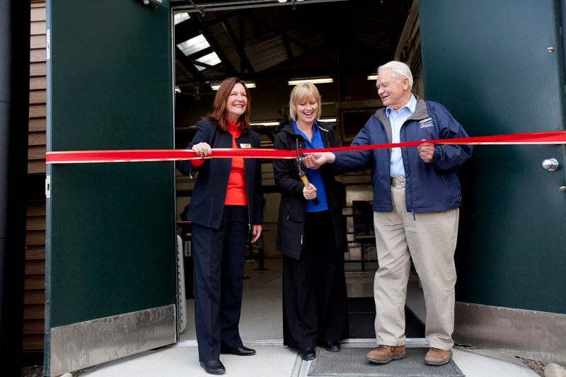 The ribbon is cut on Sundre&#8217;s new water treatment plant