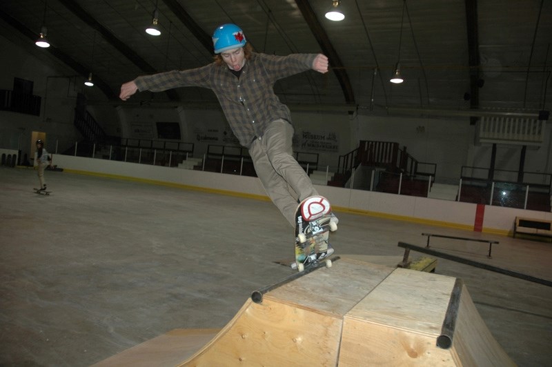 Dallas Wild does this thing during skate-a-thon