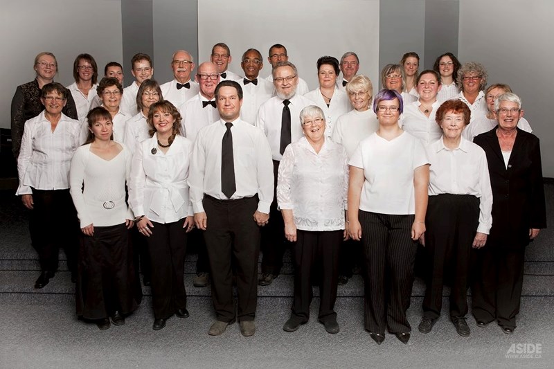 The Sundre Community Choir earlier this year. Members are preparing for the Chirstmas season.