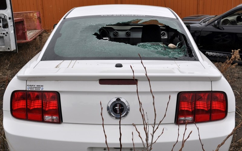 Sundre RCMP are looking for two teenage males who last week caused extensive damage to salvage and resale vehicles at Water Valley Contracting Salvage Yard located on 10th