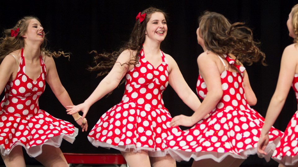 Dancers demonstrate their elegance ó Members of Move Yourself Dance performed during the Diamonds and Dance festival at the TransCanada Theatre in Olds on Friday, April 1.