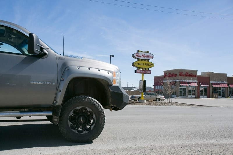 A truck drives along 10th Street West, which was rebuilt last fall, on Thursday, April 7. The project, which came in almost $200,000 under budget, prepares the entire South