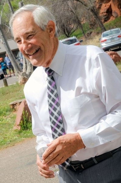 Ron Smith, pictured here at a 2015 family wedding in Sedona, Ariz., considered Sundre a second home, spending weekends in the community and volunteering his time promoting