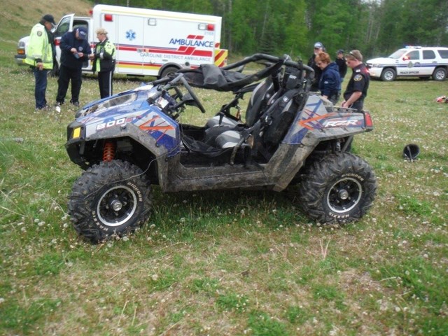 A 37-year-old male from Blackfalds was killed during the May long weekend when he lost control of the side by side quad he was driving in Clearwater County. The passenger, a