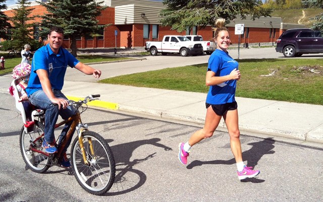 Two dozen participants raised more than $2,500 during this year&#8217;s community Terry Fox Run, beating last year&#8217;s total by about 25 per cent. The event was organized 