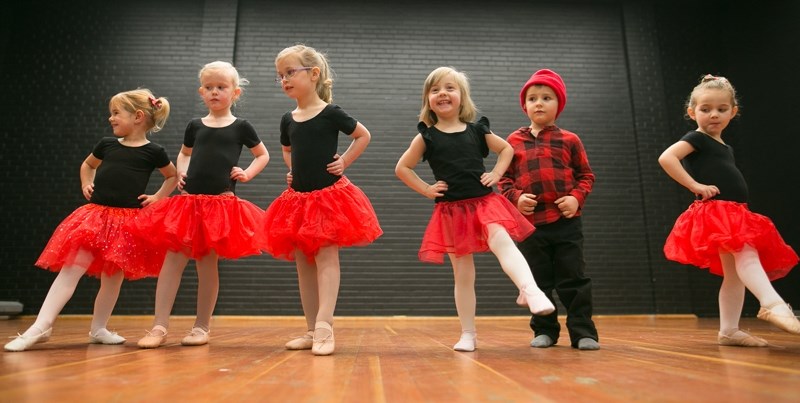 Move Yourself Dance members perform on stage at the Sundre Community Centre during Sundown in Sundre Dec. 2.,