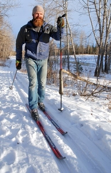 Sundre resident Keegan Smith, a member of the Sundre Bike n Ski Club, enjoyed the relative warm-up in weather last week — when the cold snap finally ended as chinook winds