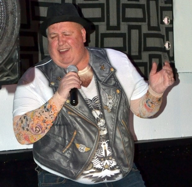 Darrell Franke of Sundre won the seventh annual Olds Idol contest, held Friday, Feb. 3 at the Night Owl in Olds. Joe Whyte of Olds came second, but almost tied for first.