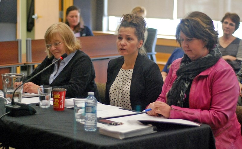 Municipal Affairs officials addressed Sundre&#8217;s council during an information sharing session on Thursday, Feb. 16. Pictured from left are municipal dispute resolution