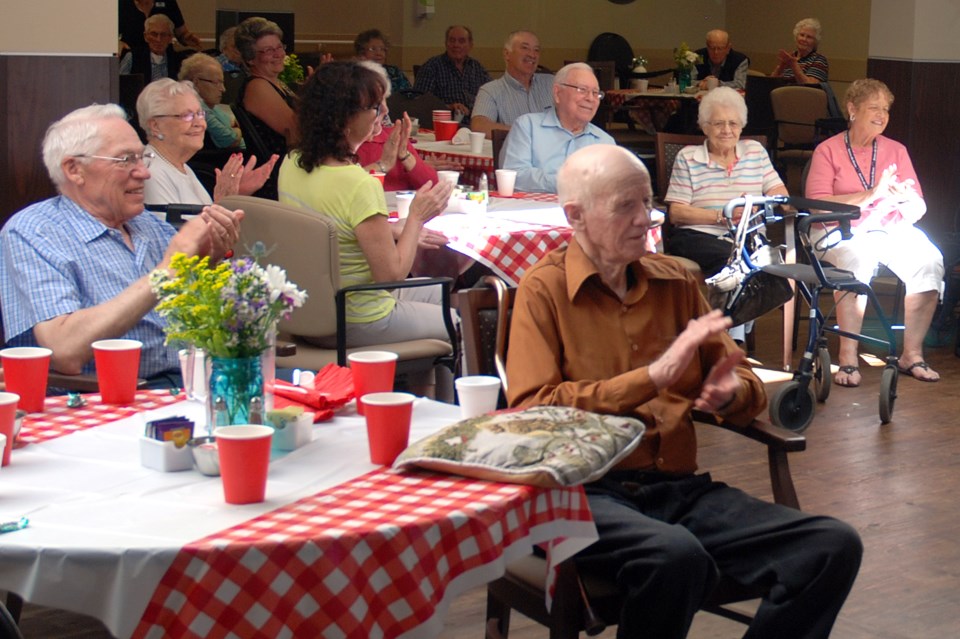 Mountain View Seniors&#8217; Housing celebrated the first anniversary of the organization&#8217;s campus of care that opened last year in Sundre, on Friday June 2. A barbecue 
