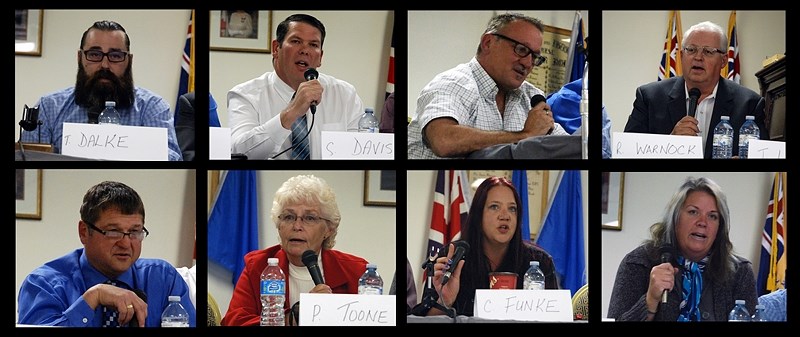 Top row, from left: Todd Dalke, Sean Davis, Rob Wolfe, Richard Warnock.&lt;br /&gt;Bottom row, from left: Paul Isaac, Pat Toone, Cheri Funke, Charlene Preston.