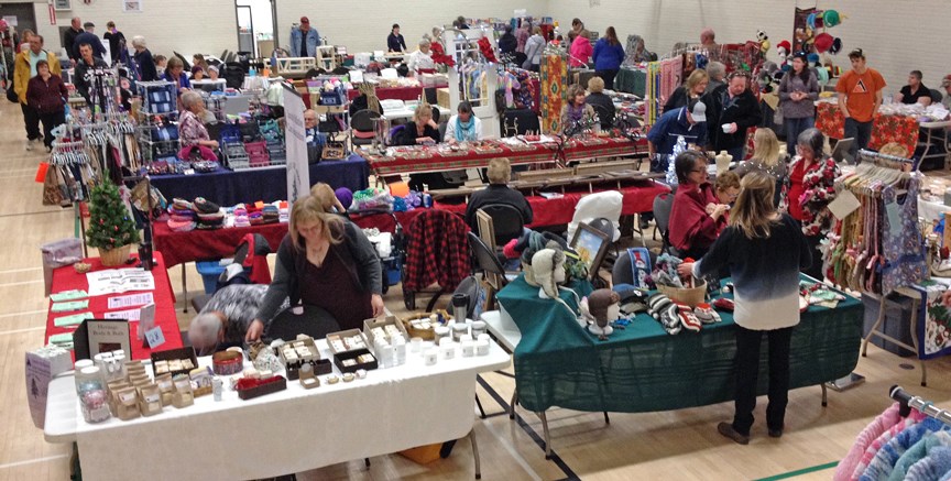 CHRISTMAS MARKET — The annual Christmas market was held on Sunday, Nov. 15 at the Sundre Community Centre, which was packed with vendors offering a wide variety of goods with 