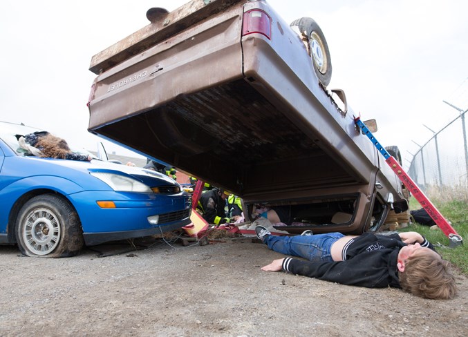 staged collision